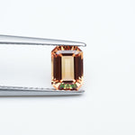 Load image into Gallery viewer, Emerald lab grown orange sapphire