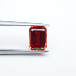 Load image into Gallery viewer, Emerald lab grown sunset coral padparadscha sapphire