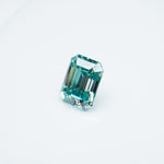 Load image into Gallery viewer, Emerald teal moissanite