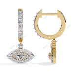 Load image into Gallery viewer, Marquise Designer Hoops Earring HODE1407