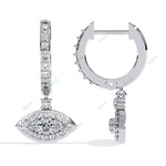 Load image into Gallery viewer, Marquise Designer Hoops Earring HODE1407