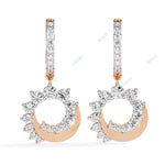 Load image into Gallery viewer, Round Designer Hoops Earring HODE1409