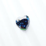 Load image into Gallery viewer, Heart blue moissanite