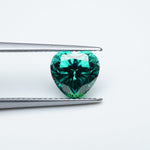 Load image into Gallery viewer, Heart green moissanite