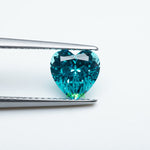 Load image into Gallery viewer, Heart lab grown Paraiba YAG