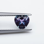 Load image into Gallery viewer, Heart lab grown alexandrite