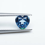 Load image into Gallery viewer, Heart lab grown aqua spinel