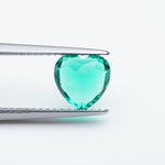 Load image into Gallery viewer, Heart lab grown emerald