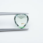Load image into Gallery viewer, Heart lab grown green sapphire