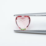 Load image into Gallery viewer, Heart lab grown padparadscha sapphire