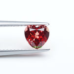 Load image into Gallery viewer, Heart lab grown sunset coral padparadscha sapphire