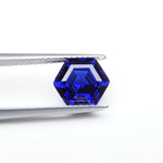 Load image into Gallery viewer, Hexagon lab grown blue sapphire