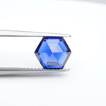 Load image into Gallery viewer, Hexagon lab grown blue sapphire