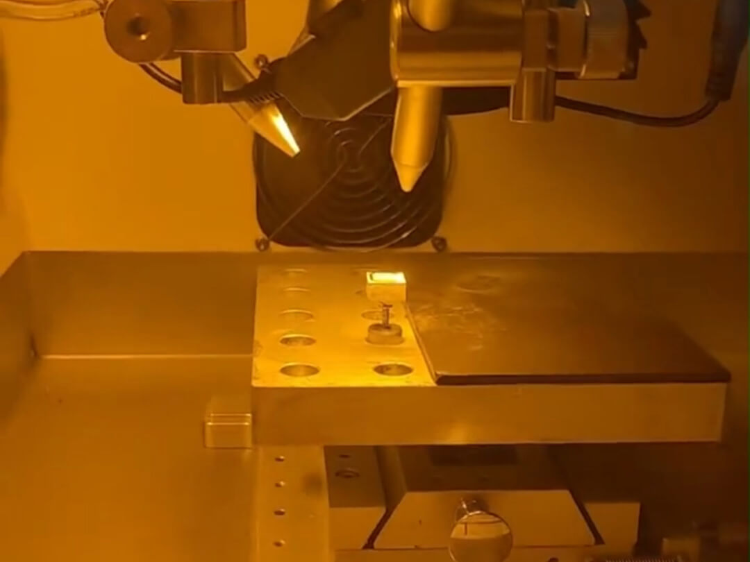 Laser cutting a lab-grown diamond