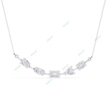 Load image into Gallery viewer, Multi Curved Bar Necklace NECU1296