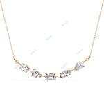 Load image into Gallery viewer, Multi Curved Bar Necklace NECU1296