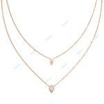 Load image into Gallery viewer, Pear Layered Necklace NELA1291