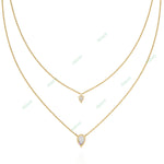 Load image into Gallery viewer, Pear Layered Necklace NELA1291