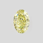 Load image into Gallery viewer, Oval lab grown yellow diamond