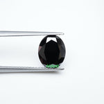 Load image into Gallery viewer, Oval black moissanite