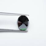 Load image into Gallery viewer, Oval black moissanite