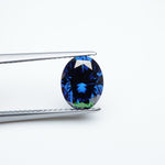 Load image into Gallery viewer, Oval blue moissanite