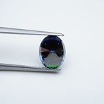 Load image into Gallery viewer, Oval blue moissanite