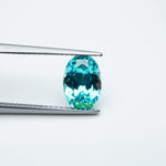 Load image into Gallery viewer, Oval lab grown Paraiba YAG