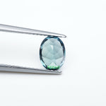 Load image into Gallery viewer, Oval lab grown teal sapphire