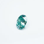 Load image into Gallery viewer, Oval teal moissanite