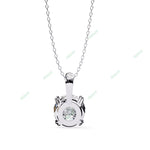 Load image into Gallery viewer, Round Solitaire Pendant PE1230
