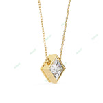 Load image into Gallery viewer, Princess Solitaire Pendant PE1234