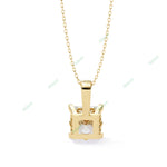 Load image into Gallery viewer, Princess Solitaire Pendant PE1235