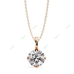 Load image into Gallery viewer, Round Solitaire Pendant PE1236