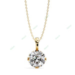 Load image into Gallery viewer, Round Solitaire Pendant PE1236
