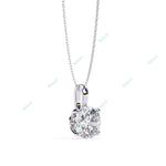 Load image into Gallery viewer, Round Solitaire Pendant PE1237