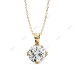 Load image into Gallery viewer, Round Solitaire Pendant PE1239