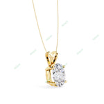 Load image into Gallery viewer, Oval Solitaire Pendant PE1240