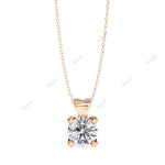 Load image into Gallery viewer, Round Solitaire Pendant PE1241