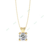 Load image into Gallery viewer, Round Solitaire Pendant PE1241