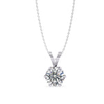 Load image into Gallery viewer, Round Solitaire Pendant PE1242