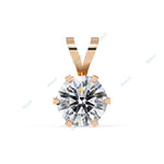 Load image into Gallery viewer, Round Solitaire Pendant PE1242