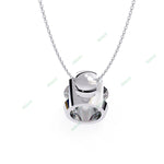 Load image into Gallery viewer, Round Solitaire Pendant PE1243