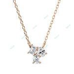 Load image into Gallery viewer, Emerald Three Stone Pendant PE1244