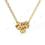 Load image into Gallery viewer, Emerald Three Stone Pendant PE1244