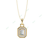 Load image into Gallery viewer, Emerald Halo Pendant PE1258