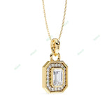 Load image into Gallery viewer, Emerald Halo Pendant PE1258