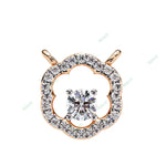 Load image into Gallery viewer, Round Halo Pendant PE1260