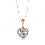 Load image into Gallery viewer, Heart Halo Pendant PE1270