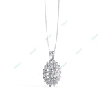 Load image into Gallery viewer, Oval Halo Pendant PE1271